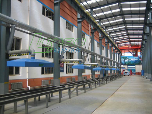 淄博天晟煤礦有限公司車間使用我噴漆凈化系統