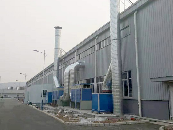 濟南某機動車制造企業焊接煙塵凈化及汽車尾氣直排系統竣工