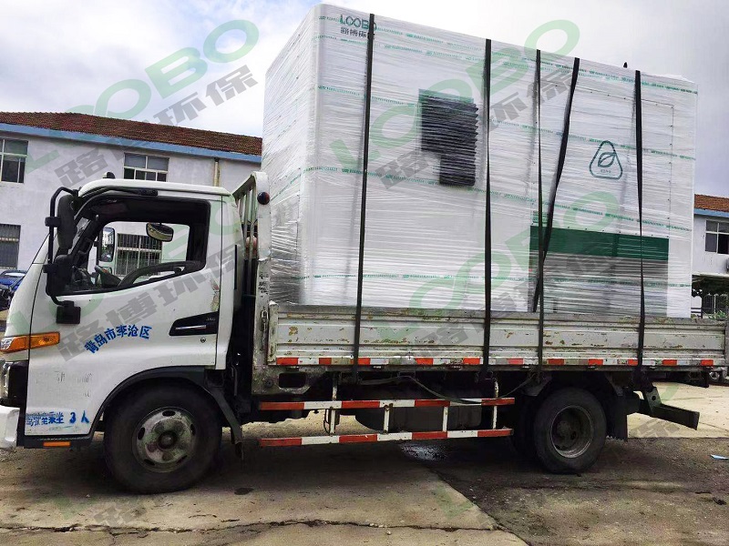 路博環(huán)保|新款大型濾筒除塵器一體機(jī)發(fā)往貴州