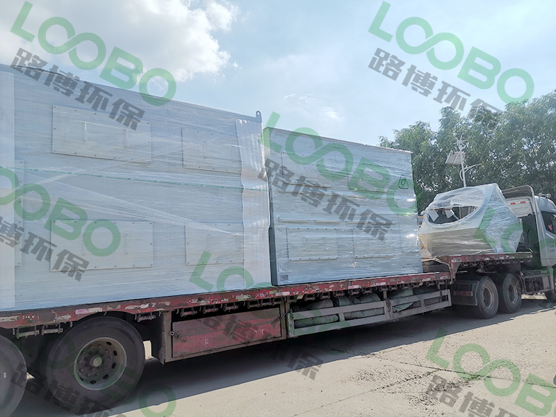 噴涂有機(jī)廢氣凈化設(shè)備發(fā)貨合肥，廢氣治理我們一直再堅(jiān)持不斷完善，精益求精